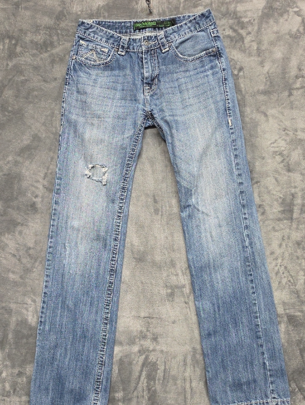 Rock & Roll Denim Men's Light Blue Straight Jeans sz 32